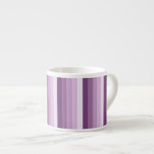 Plum lila Schattenstreifen Espressotasse (Vorderseite Rechts)