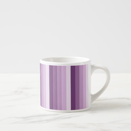 Plum lila Schattenstreifen Espressotasse (Rechts)