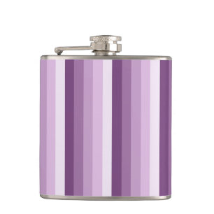 Plum lila Schattenstreifen Flachmann