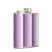 Plum lila Schattenstreifen Flachmann (Rechts)