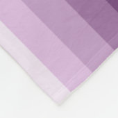 Plum lila Schattenstreifen Fleecedecke (Ecke)