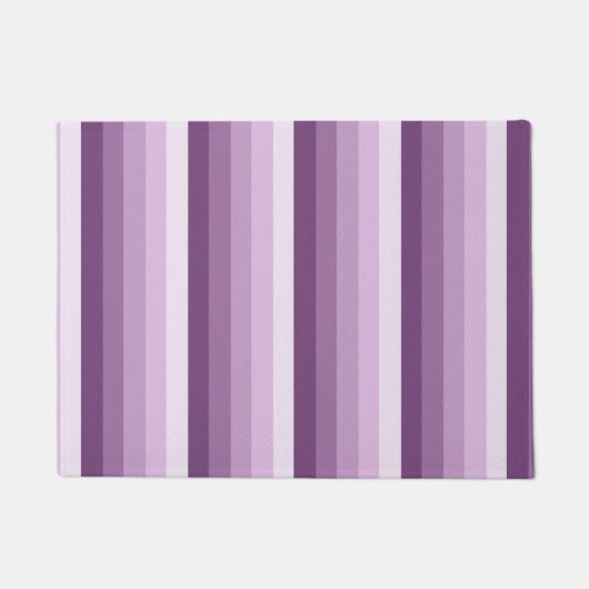 Plum lila Schattenstreifen Fußmatte (Vorderseite)