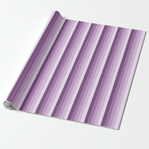 Plum lila Schattenstreifen Geschenkpapier