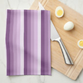 Plum lila Schattenstreifen Geschirrtuch (Viertel Falte)