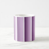 Plum lila Schattenstreifen Kaffeetasse (Mittel)