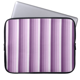 Plum lila Schattenstreifen Laptopschutzhülle