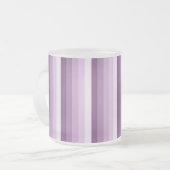 Plum lila Schattenstreifen Mattglastasse (Vorderseite Links)