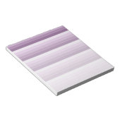Plum lila Schattenstreifen Notizblock (angewinkelt)
