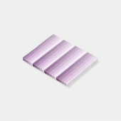 Plum lila Schattenstreifen Post-it Klebezettel (angewinkelt)