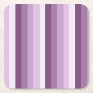 Plum lila Schattenstreifen Rechteckiger Pappuntersetzer