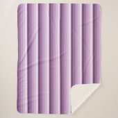 Plum lila Schattenstreifen Sherpadecke (Vorderseite)