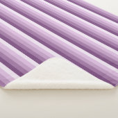 Plum lila Schattenstreifen Sherpadecke (3/4)