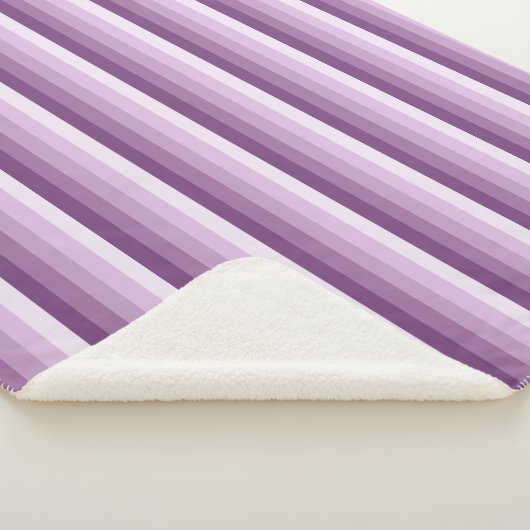 Plum lila Schattenstreifen Sherpadecke (3/4)
