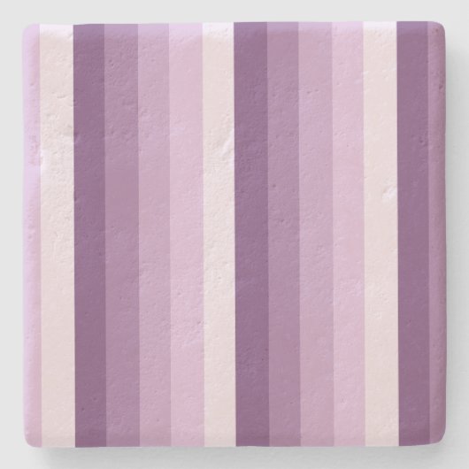 Plum lila Schattenstreifen Steinuntersetzer (Vorderseite)