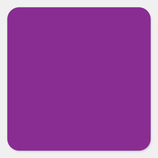 Plum Lila Square Sticker (Vorderseite)
