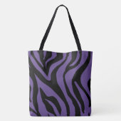 Plum Lila Tiger Print Tasche (Rückseite)
