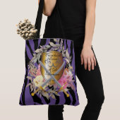 Plum Lila Tiger Print Tasche (Von Nahem)