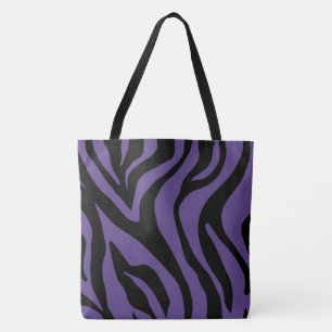 Plum Lila Tiger Print Tasche