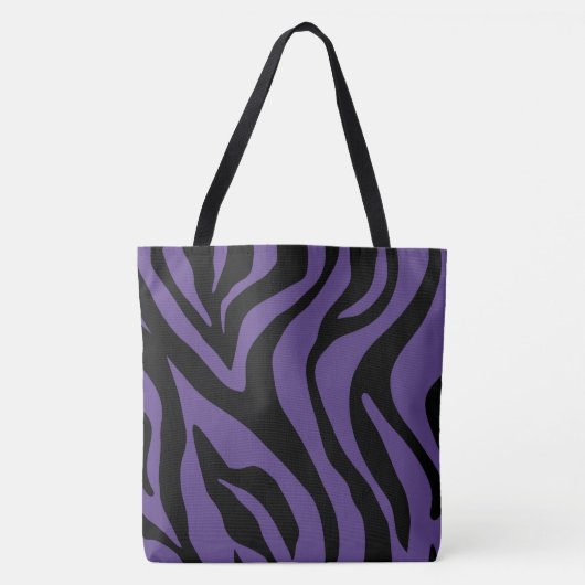 Plum Lila Tiger Print Tasche (Vorderseite)