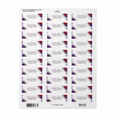 Plum Lila und Burgund Rote Flora Moderner Chic (Vorne)