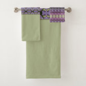 Plum Lila und Mauve Badhandtuch Set (Insitu)