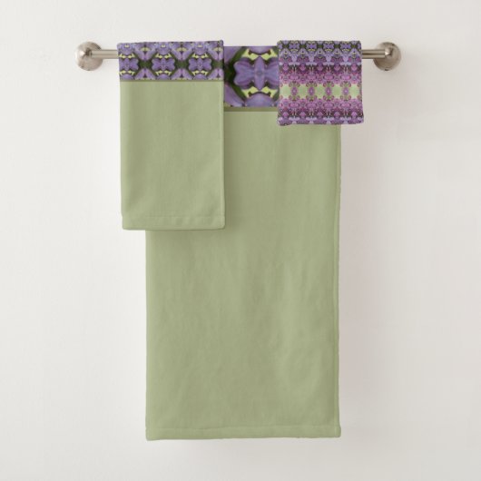 Plum Lila und Mauve Badhandtuch Set (Insitu)