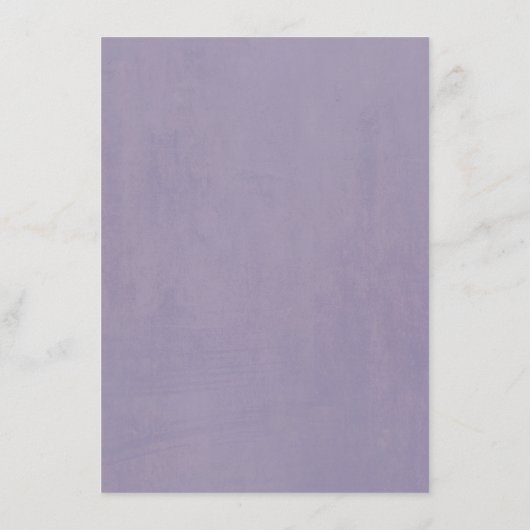 Plum Lilac und Mauve Wedding Information Guest Begleitkarte (Rückseite)