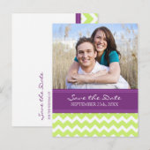 Plum Limones Foto Save the Date Hochzeitkarten Ankündigungspostkarte (Vorne/Hinten)