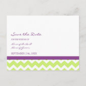 Plum Limones Foto Save the Date Hochzeitkarten Ankündigungspostkarte (Rückseite)