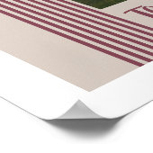 Plum Lombard Lines Arch Custom Photo Art Print Poster (Ecke)