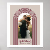 Plum Lombard Lines Arch Custom Photo Art Print Poster (Vorne)