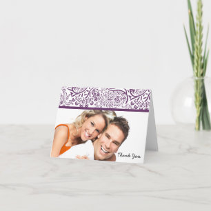 Plum Love Birds Wedding Danke, dass ihr Karten hab