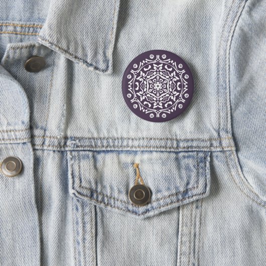Plum Mandala Button (Beispiel)