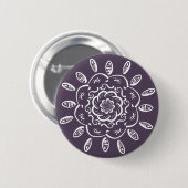 Plum Mandala Button (Vorne & Hinten)