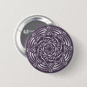 Plum Mandala Button (Vorne & Hinten)