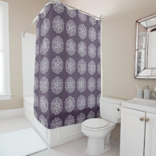 Plum Mandala Duschvorhang
