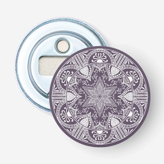 Plum Mandala Flaschenöffner (Vorderseite)