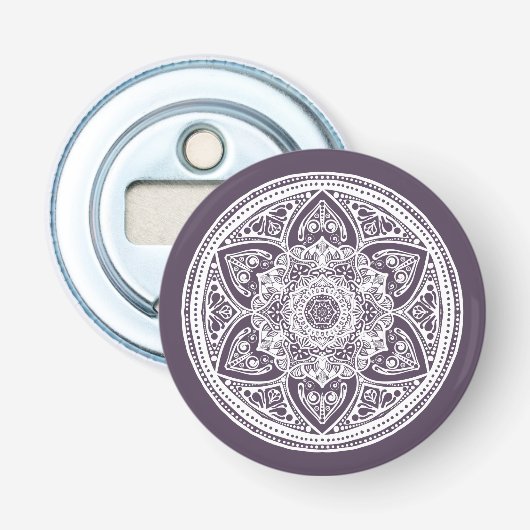Plum Mandala Flaschenöffner (Vorderseite)
