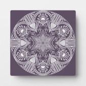 Plum Mandala Fotoplatte (Vorderseite)