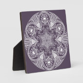 Plum Mandala Fotoplatte (Vorderseite)