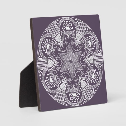 Plum Mandala Fotoplatte (Vorderseite)