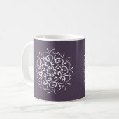 Plum Mandala Kaffeetasse (Vorderseite Links)