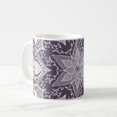 Plum Mandala Kaffeetasse (Vorderseite Links)