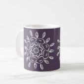 Plum Mandala Kaffeetasse (Vorderseite Links)