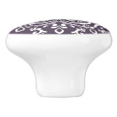 Plum Mandala Keramikknauf (Seitenansicht)