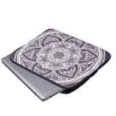Plum Mandala Laptopschutzhülle (Vorne Knopf)