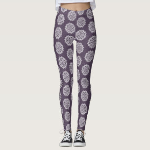Plum Mandala Leggings