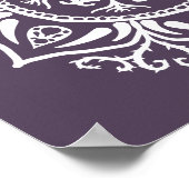 Plum Mandala Poster (Ecke)