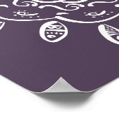 Plum Mandala Poster (Ecke)