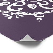 Plum Mandala Poster (Ecke)